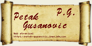 Petak Gušanović vizit kartica